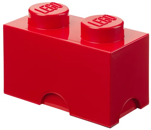LEGO Aufbewahrungsstein STORAGE BRICK 2 2,6 Liter rot