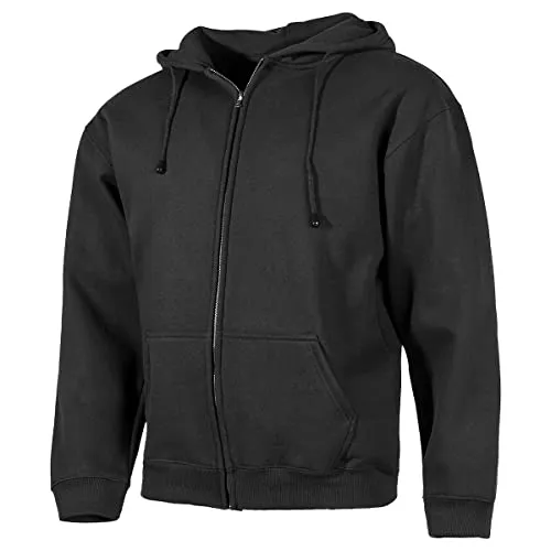 MFH Hoodie Kapuzen Sweatshirt-Jacke L - Baby-Oberbekleidung aus 60 % Baumwolle und 40 % Polyester, mit praktischen 2 aufgesetzten Taschen und Kordelzug-Kapuze für optimalen Komfort.