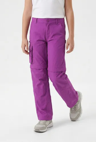 TROLLKIDS KIDS OPPLAND PANTS SLIM FIT Sporthose für Mädchen - Bequeme und sportliche Hose für aktive Mädchen. Ideal für Training und Freizeit, aus 100% Polyamid, maschinenwaschbar und in der trendigen Farbe berry.