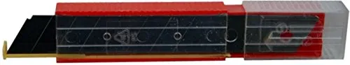 Ersatzklingen für Cuttermesser, 18mm breit, im Sicherheits-Plastikspender 10