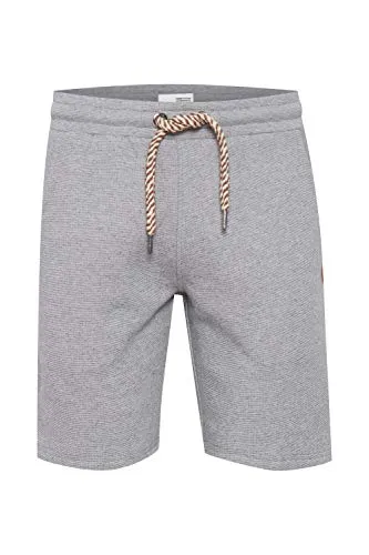 !Solid Nafko Herren Sweatshorts Kurze Hose Jogginghosemit Kordelzug Regular Fit, Größe:M, Farbe:Grey Melange (1840051)