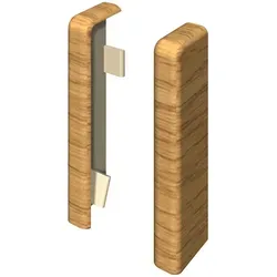 Egger Holzwerkstoffe Sockelleistenendstück Endstück, Braun, Eiche, Kunststoff, 2.2x5.9x2.2 cm, Teppiche & Böden, Bodenbeläge, Bodenzubehör, Sockelleisten