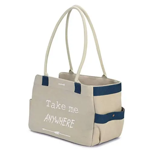Beeztees K&Bz Transporttasche Flore Beige, 40 x 20 x 28 cm, 2000 g