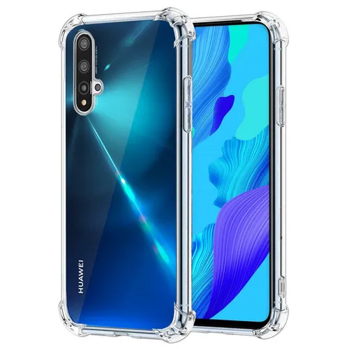 Handy Hülle für Huawei Nova 5T Schocksicher Handyhülle TPU Silikon Bumper Case