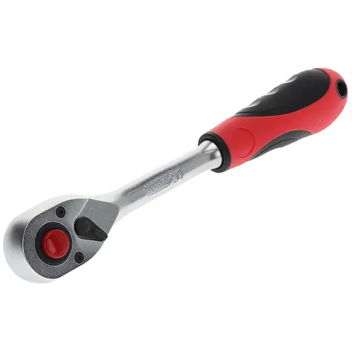 GEDORE red Hebel-Umschaltknarre - 1/2 Zoll, ergonomischer 2K-Griff, feinverzahnt mit 72 Zähnen für müheloses Lösen festsitzender Schrauben