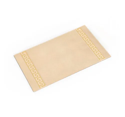 Belle Arti Badematte Mäander - Luxuriöse Badematte aus 100% Baumwolle mit rutschfester Unterseite, saugfähig und antiallergisch, ideal für ein sicheres und komfortables Badeerlebnis.