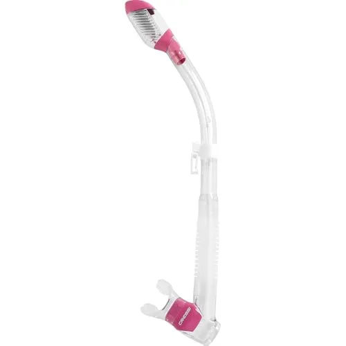 CRESSI Supernova Dry Schnorchel mit Ventil und Splash Guard, Trockenschnorchel für Tauchen, Schnorcheln und Apnoe, Silikon-Mundstück mit Ausblasventil und Schnellhalterung, Unisex Erwachsene