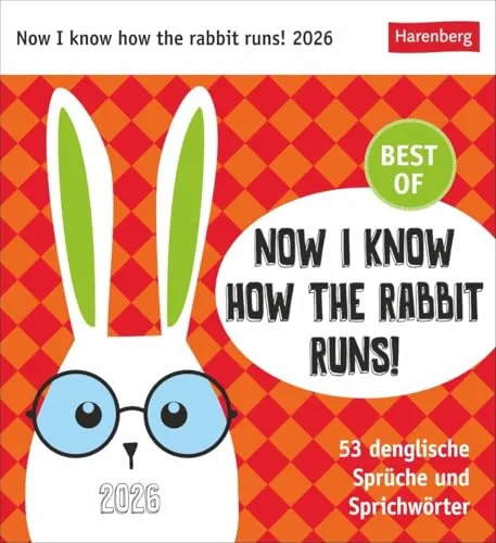 Now I know how the rabbit runs Postkartenkalender 2026 von Harenberg