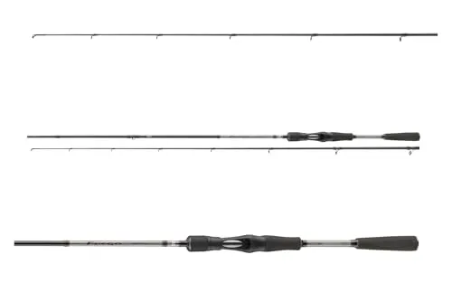 DAIWA Fuego Predator Caster 2m 4-18g - Baitcast-Rute mit HMC+ Kohlefaser für maximale Stabilität, schnelle Aktion und exzellente Wurfeigenschaften, ideal für Barsch, Döbel und Zander.