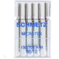 Schmetz  Microtex-Nadeln 5er Packung Stärke 80