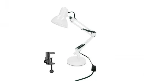 Lampka biurkowa biała PIXI White E27 zestaw podstawa i klips EDO777536 EDO