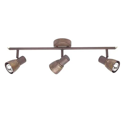 BRILLIANT Lampe Lava Spotrohr 3flg altkupfer - Deckenspots mit schwenkbaren Köpfen für flexible Ausleuchtung, ideal für verwinkelte Räume. Verwende energiesparende LED-Lampen für umweltfreundliches Licht.