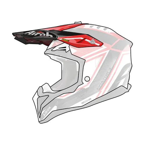 Visier Helm Airoh Aviator 3 League Rot Glänzend - Hochwertiges Visier für Airoh Aviator 3, sorgt für klare Sicht und optimalen Schutz beim Fahren. Ideal für Motorradfahrer, die Wert auf Sicherheit und Stil legen.