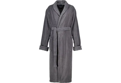 JOOP! Damenbademantel 1650 Schalkragen - Eleganter Bademantel aus 100% Baumwolle in grau, mit schickem Schalkragen und ideal für entspannte Stunden zu Hause. Perfekt für stilbewusste Damen!
