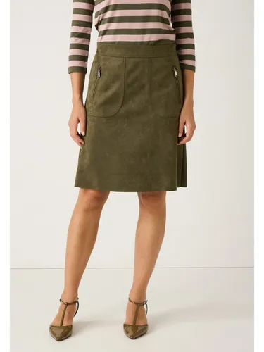 Trendiger A-Linien-Rock in khaki in grün von MORE&MORE