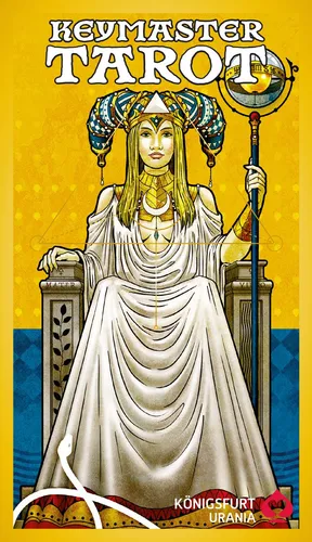 Keymaster Tarot: 78 Karten mit Goldfolie und Booklet - Kartenlegen: Hochwertige Tarotkarten mit edler Goldfolie und informativem Booklet für tiefgehende Einblicke und intuitive Lesungen.