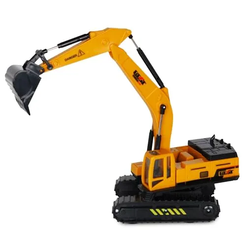 Oramics Spielzeug-Kran mit 3-Arm-Greifer - Robuster Spielzeug-Kran für Kinder, ideal für drinnen und draußen. Mit Rückzugfunktion, beweglichen Teilen und einem detailgetreuen Design sorgt er für stundenlangen Spielspaß und fördert die Kreativität.