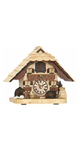 Trenkle Quarz Tisch Kuckucksuhr Schwarzwaldhaus mit Musik TU 4203 QM