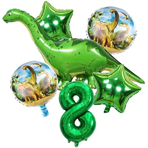 DIWULI Dino Geburtstag Deko 8 Jahre