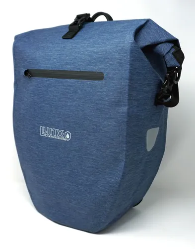 große Ly Fahrrad Gepäckträgertasche blau 28 L Wasserdicht Quick-Up-System