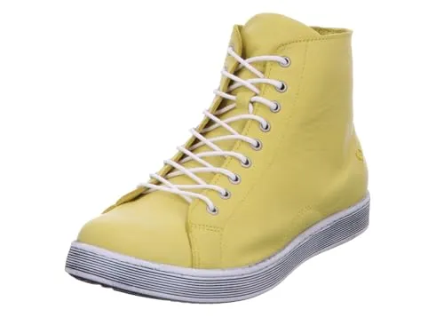 Andrea Conti Damen High Top Sneaker, gelbgrün, 38 EU von Andrea Conti