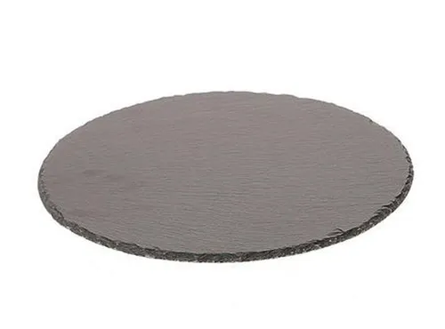 INNA-Glas Untersetzer aus Schiefer Mariano, rund, anthrazit, 0,7cm, Ø30cm