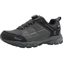 Kastinger Unisex KOMPAR Low XT KTX Wanderschuh - Raven/Jet Black, 41 EU - Robuster Wanderschuh mit K-SPIN-Technologie für optimalen Halt und K-TEX-Membran für Wetterschutz. Ideal für Outdoor-Aktivitäten und Alltag.