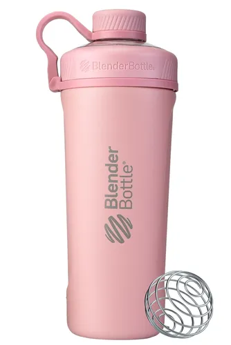 BlenderBottle Radian Thermo Edelstahl Trinkflasche 770ml pink - Shaker für Eiweiß- & Sportgetränke mit robuster, doppelwandiger Isolierung für heiße und kalte Getränke, ideal für Fitness und unterwegs.