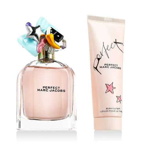 Marc Jacobs Perfect EDP Geschenkset - 100 ml EDP + 75 ml Körperlotion - Damendüfte: Exquisites Geschenkset mit einzigartigem Duft, der Rhabarber, Narzisse und Mandelmilch vereint. Ideal für besondere Anlässe!