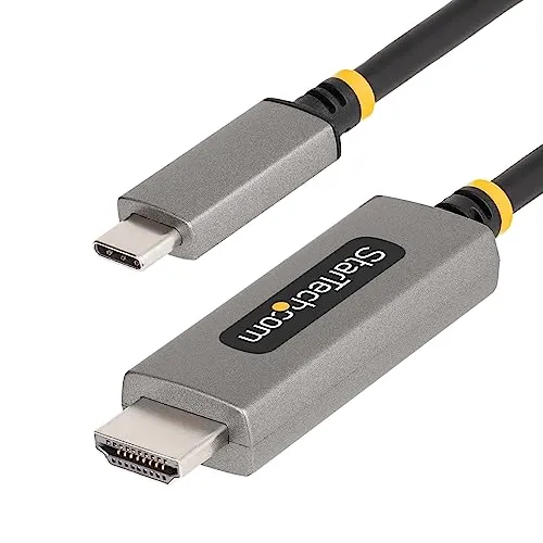 StarTech.com 2 m USB-C auf HDMI Kabel - HDMI-Kabel & Videokabel, unterstützt 8K bei 60Hz und 4K bei 144Hz für herausragende Bildqualität; kompatibel mit Thunderbolt 3/4 und DP Alt Mode Geräten.