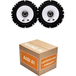 Lautsprecher Boxen Einbaupaket Seitenteil hinten Alpine SXE-1725 passend für Audi A1 8X | 2x Tief-Mitteltöner mit integriertem Hochtöner 220W MAX