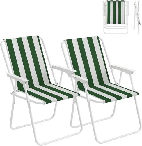 Woltu Campingstuhl (2 St) - Ultraleichter klappbarer Angelstuhl mit Armlehnen - Praktischer Faltstuhl aus robustem 600D Oxford-Gewebe, ideal für Camping und Outdoor-Aktivitäten. Ultraleicht, stabil und bequem mit Armlehnen – perfekt für entspannte Stunden in der Natur!
