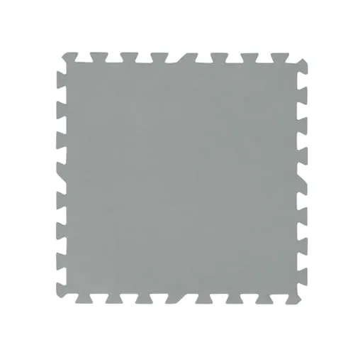 Bestway | Flowclear Pool-Bodenschutzfliesen | 9 Stück á 50 x 50 cm | Grau | ideal um Schutz des Poolbodens und des Rasens