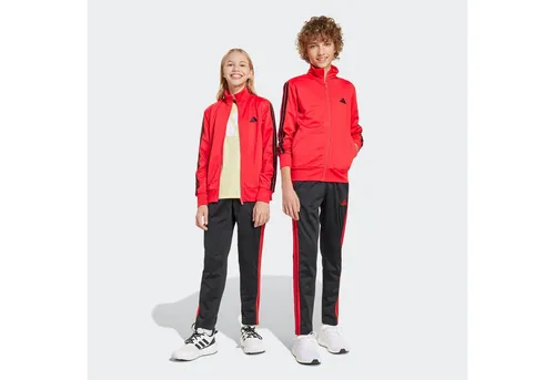 adidas Sportswear Trainingsanzug J 3S TR TS 205 (2-tlg) rot 152 - Trainingsbekleidung, sportlicher 2-teiliges Set aus 100% Polyester für optimalen Tragekomfort und Bewegungsfreiheit beim Sport.