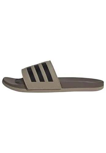 adidas Unisex Adilette Comfort Slides, blanch cargo/core black/earth strata, 38 EU