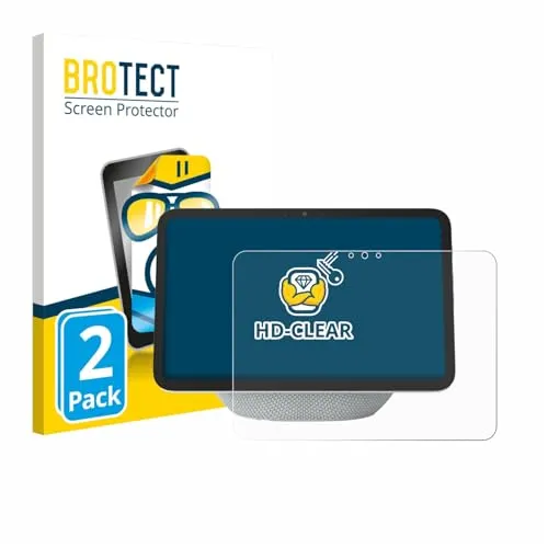 BROTECT 2 Stück Schutzfolie für Amazon Echo Show 11 2025 Displayschutz Folie Made in Germany, Ultra-Klar