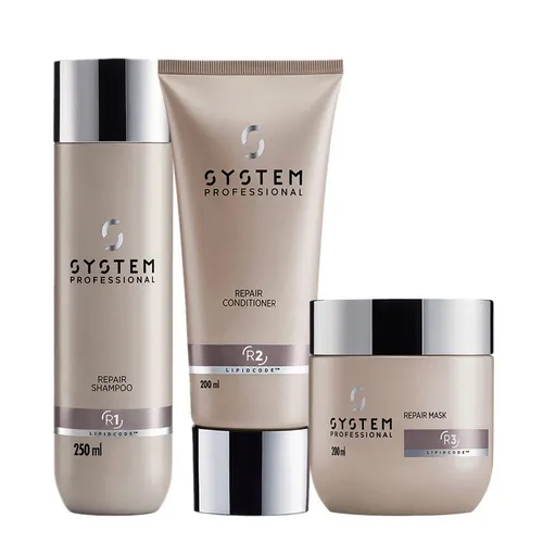 System Professional Repair Set – Shampoo, Conditioner & Maske - Umfassendes Haarpflege-Set für alle Haartypen. Fördert die Pflege und Vitalität Ihres Haares mit hochwertigen Inhaltsstoffen. Ideal für den täglichen Einsatz.