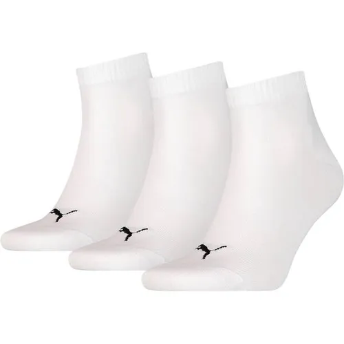 PUMA Plain Quarter-Socken 3er-Pack in weiß von PUMA