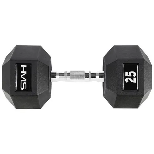 HEX PRO 25 KG HANTLA HMS - 25 kg Hantel für effektives Training, robustes Design und ideal für Kraftsport-Enthusiasten.
