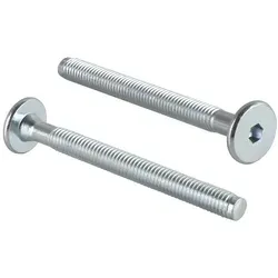 Prima-Online Schraube Flachkopfschrauben Möbelschrauben Möbelverbinder M6 ISK 4mm Typ KF 60 mm