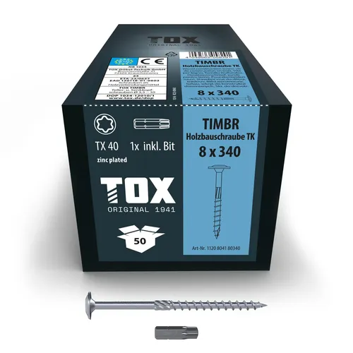 TOX Holzbauschrauben TIMBR TK 8,0 x 340 mm von TOX