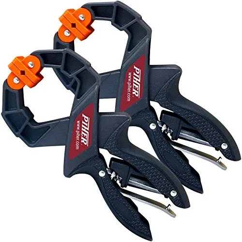 Piher Spann-Zange 5,5 x 4 cm Einhand Schnell-Zwingen Spann Klemme Einhandzwinge 2 x