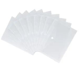 Foldersys Dokumententasche 40161-04, A4, transparent, für 100 Blatt, 10 Stück