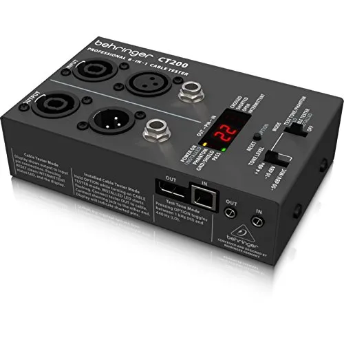 Behringer CT200 Mikroprozessorgesteuerter 8-in-1-Kabeltester