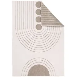 carpet city Outdoor-Teppich DuoRug, Beige, 160x230 cm - Teppiche & Böden, Outdoor-Teppich, beidseitig verwendbar und UV-beständig – für Garten, Balkon oder Indoor mit pflegeleichter Funktionalität.