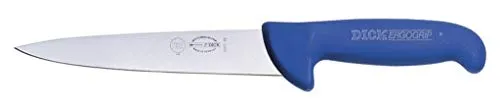 Dick Stechmesser 15 cm blau - Ergonomisches Fleischermesser mit breiter Klinge - Messer, Beile & Sägen - Ideal für präzises Schneiden, mit rutschfestem Griff und hochwertiger Klinge aus CMV Hochleistungsstahl.