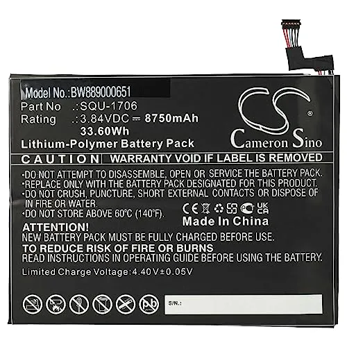 vhbw Akku kompatibel mit Acer Chromebook Tab 10, Tab 10 D651N Tablet Pad (8750mAh, 3,84V, Li-Polymer)