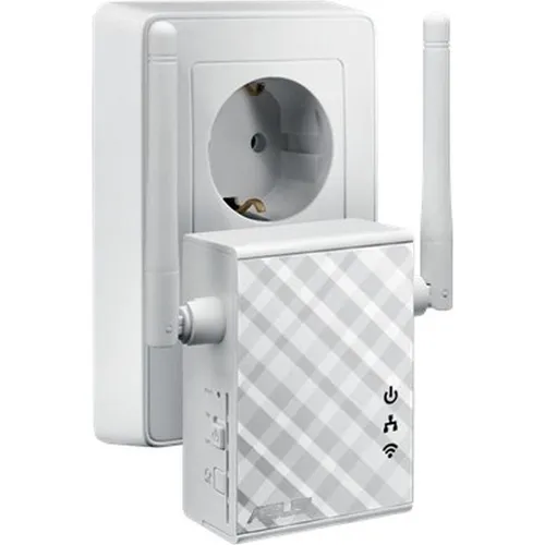 Asus RP-N12 Repeater - Wi-Fi 4 N300 WLAN Reichweitenverlängerung, einfache Einrichtung mit WPS und starke MIMO Antennen für optimale Verbindung