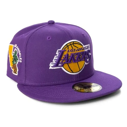 New Era Cap 59FIFTY Herren Basecap NBA Limited Edition (Los Angeles Lakers, lila, 7 1/2)