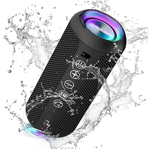 Ortizan Tragbarer Bluetooth Lautsprecher mit 30H Akku - Tragbare Bluetooth-Lautsprecher, beeindruckender 40W Stereo-Sound mit Bassverstärkung und IPX7 wasserdicht – perfekt für Gartenpartys und Reisen!